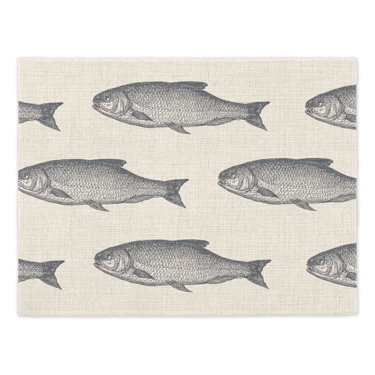 Ticklerton Placemats (Set of Four) - Mustard and Gray Ltd