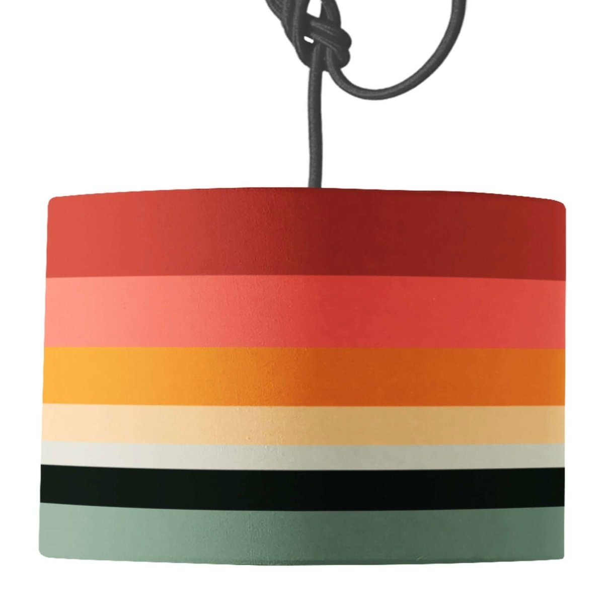 Toco Stripe Lamp Shade - Mustard and Gray Ltd