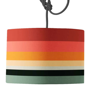 Toco Stripe Lamp Shade - Mustard and Gray Ltd