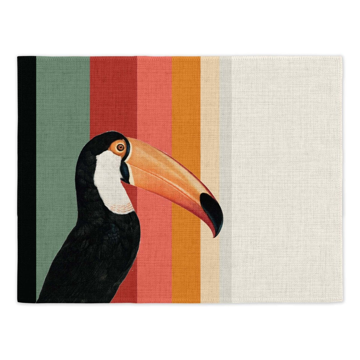 Toco Toucan Placemats (Set of Four) - Mustard and Gray Ltd