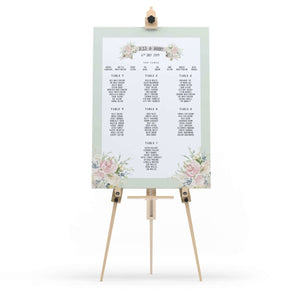 Wedding Map Table Plan - Mustard and Gray Ltd