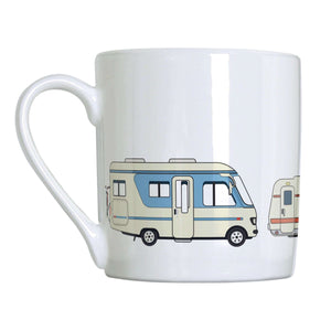 Weekend Wheels "Adventure Home" Mug - Mustard and Gray Ltd