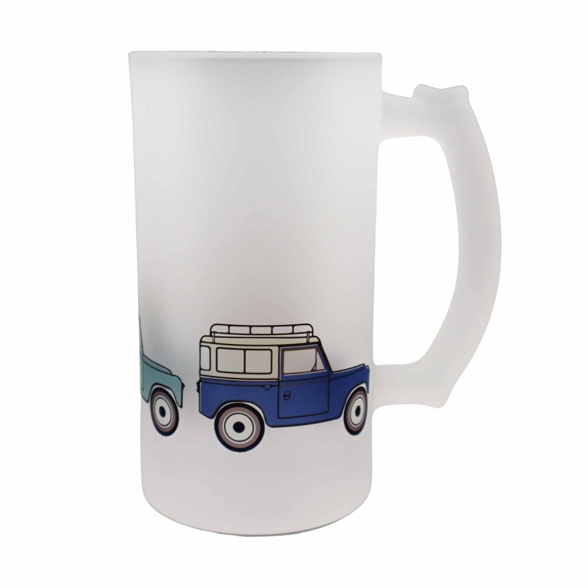 Weekend Wheels Offroad Frosted Beer Stein - Mustard and Gray Ltd