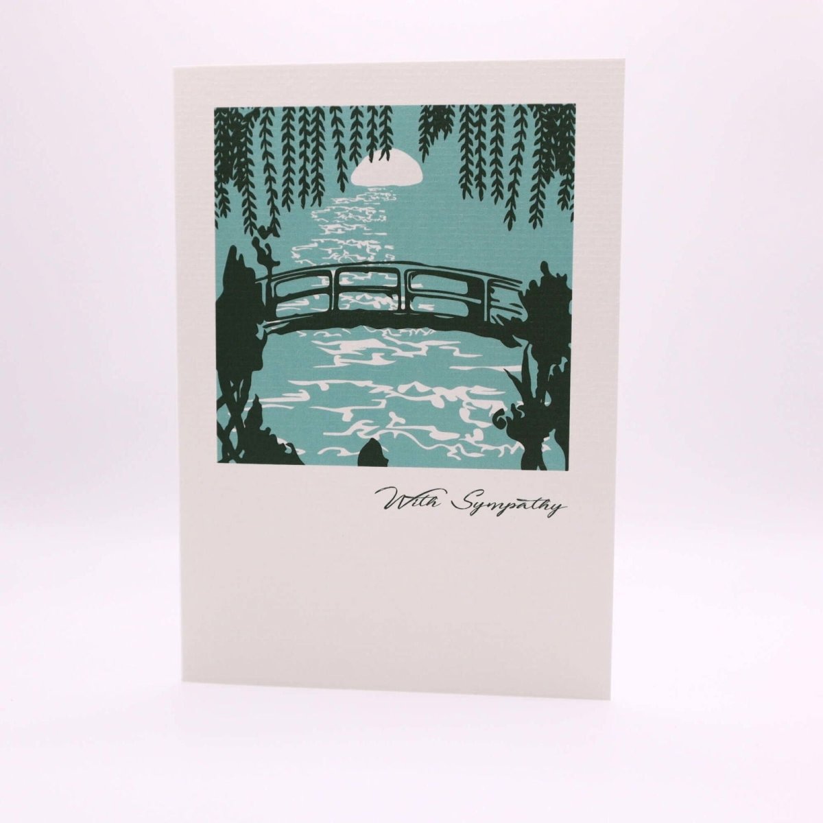 Willow Bridge Sympathy Card - Mustard and Gray Ltd