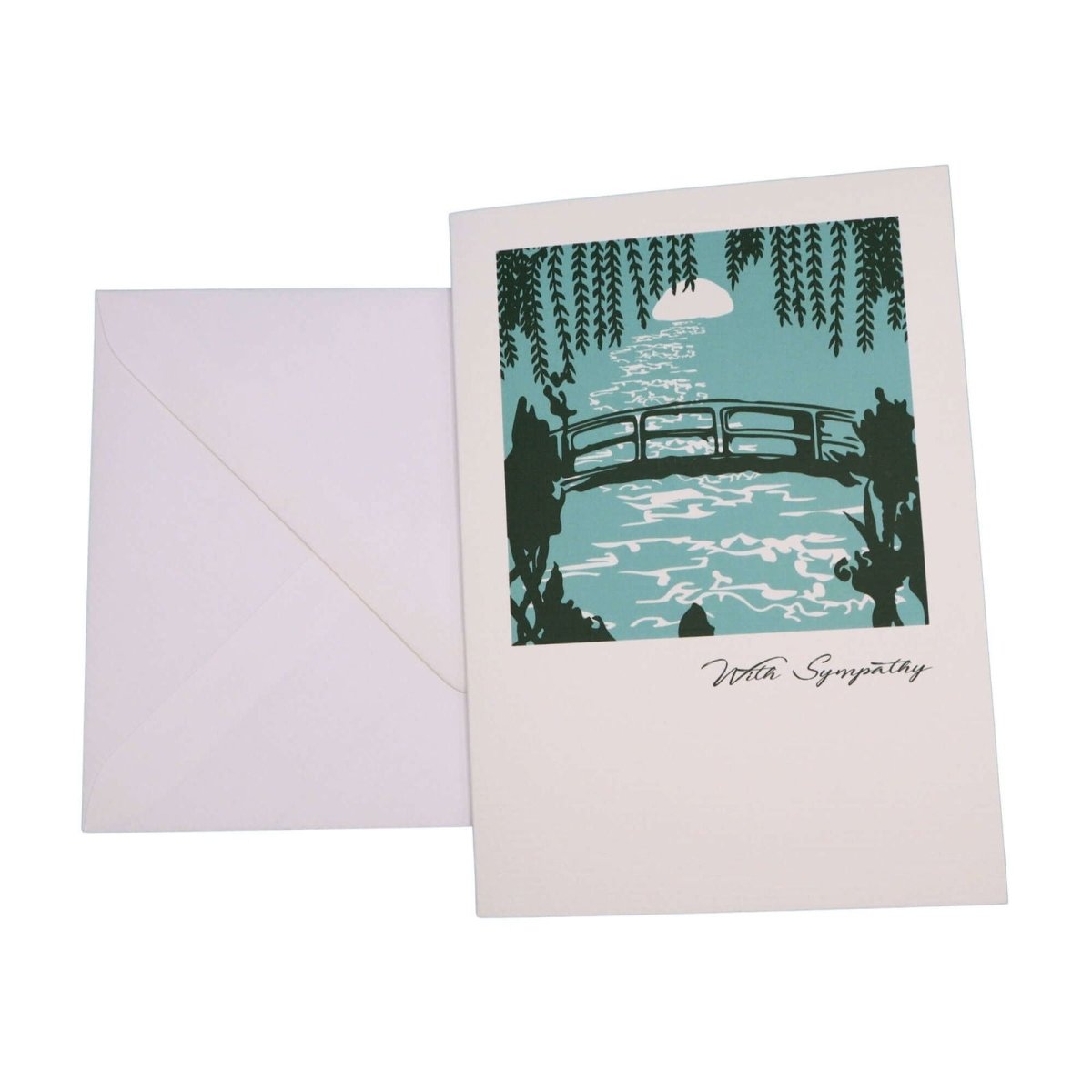 Willow Bridge Sympathy Card - Mustard and Gray Ltd