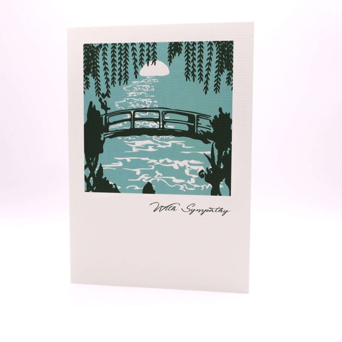 Willow Bridge Sympathy Card - Mustard and Gray Ltd