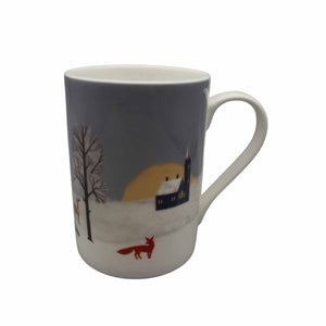 Winter Fox Day Mug - Mustard and Gray Ltd