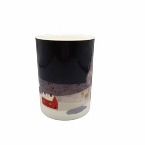 Winter Fox Night Mug - Mustard and Gray Ltd