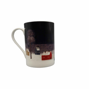 Winter Fox Night Mug - Mustard and Gray Ltd