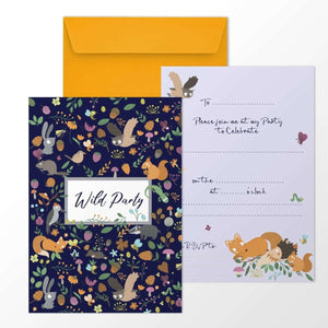 Woodland Wonderland Party Invitations - Mustard and Gray Ltd